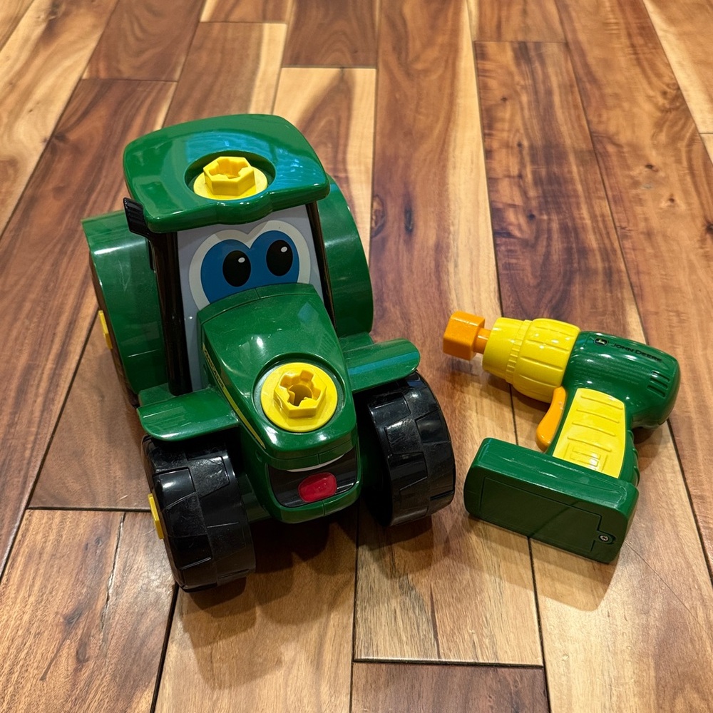 John Deere Toy Tractor with Drill